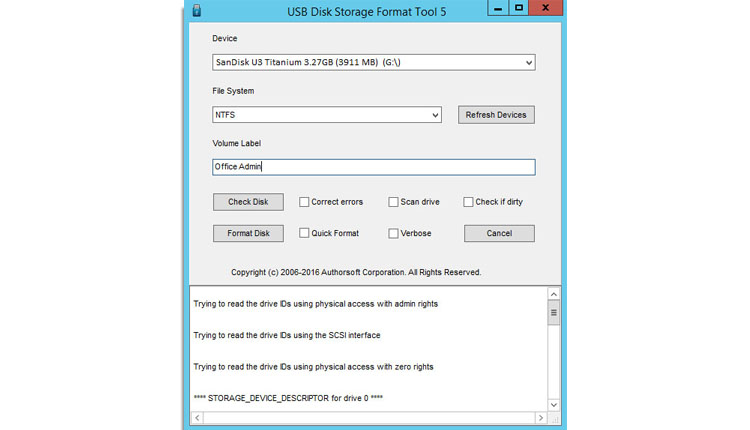 usb disk storage format tool